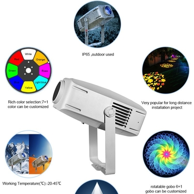 โปรเจคเตอร์โฆษณา Gobo ไฟ 400W LED สัญญาณ ผนัง โปรเจคชั่น ใบโคมไฟ Outdoor กันน้ํา Ip65