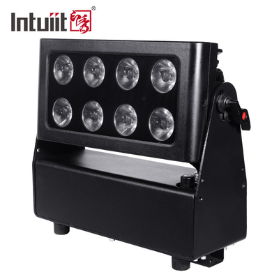 แบตเตอรี่กันน้ํา แรงไฟฟ้าไร้สาย City Color Wash Lighting Projector 8X15W RGBW LEDs Led stage Lights