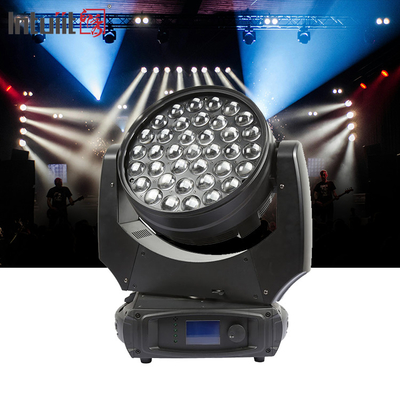 LED ล้าง 37x10W โซม สเตจ ไฟฟ้า DMX Beam Wash ไฟหัวเคลื่อนที่