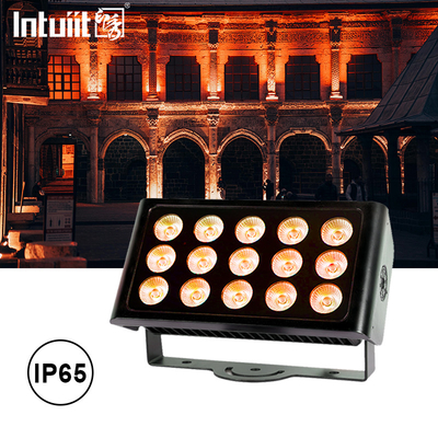 ไฟฟ้ากลางแจ้ง 80W RGBW LED ไฟฟ้าน้ําท่วม DMX เครื่องซักผนังสําหรับอาคาร สถาปัตยกรรมหน้าผา สวนทัศนศิลป์ ปาร์คเมือง ไฟฟ้า สวนมิตร