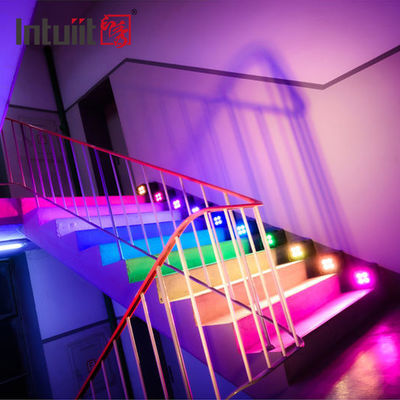 ไฟสปอร์ตไลท์ LED 4x12W แบบไร้สาย DMX512 สำหรับงานแต่งงาน เวที แบตเตอรี่ ควบคุมระยะไกล IP54