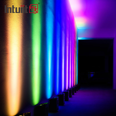 4*12W 4-in-1 RGBW Dj Wedding แบตเตอรี่ไฟฟ้า LED Uplight WIFI ดิสโก้ไร้สาย ไฟเวที