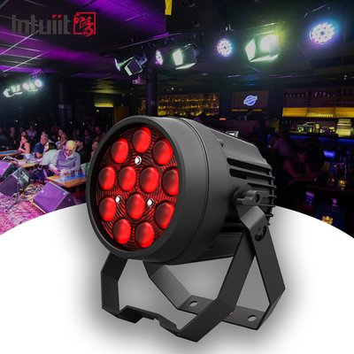 กันน้ําไร้สาย DMX นอก 12x10W RGBW 6in1 IP65 LED Par Light
