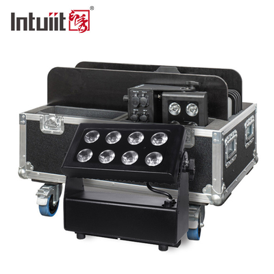 IP65 กันน้ํา 8x10w แบตเตอรี่ไร้สาย Powered Par Uplight Dmx Stage Led Wall Washer Light