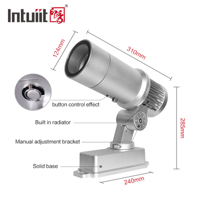 กลางแจ้ง 60W โลโก้ที่กําหนดเอง โจ๊กเกอร์ภาพ Gobo IP65 กลางแจ้งหมุน LED โจ๊กเกอร์โฆษณา