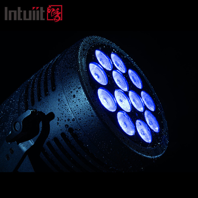 IP65 กันน้ํา กลางแจ้ง DJ สเตจ ไฟ 12x20W RGBWA UV 6in1 อลูมิเนียม LED Par ไม่มีเสียง Disco ล้างผลกับ DMX512