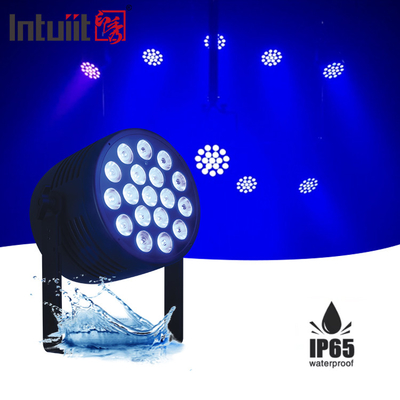 ภายนอกกันน้ํา 18 * 20W RGBWA + UV LED Par Light LED Uplights