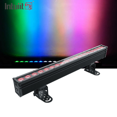 18×10W RGBW 4in1 กันน้ําภายนอก LED แสงซักผนัง DMX Stage Outdoor Pixel LED Bar Lighting IP65 ไฟฉาย