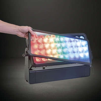 ไฟฟลัดไลท์ LED กลางแจ้ง RGBW ขนาด 40x10W สำหรับล้างสีเมือง IP65