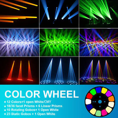 แสงแหล่งเลเซอร์ 100W ไฟหัวเคลื่อนที่สําหรับ DJ ไฟโรงละครฉายแสงสูง ความสว่างสูง กิจกรรมกลางแจ้งและภายในบ้าน แสงหัวเคลื่อนที่