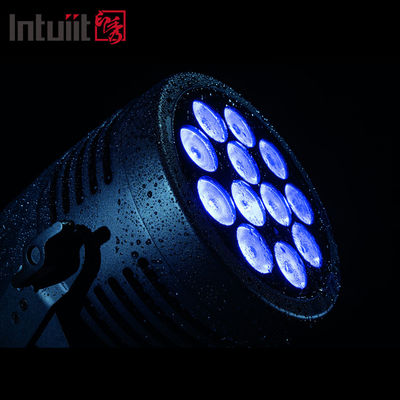 ไฟฉายเวที LED นอก DMX 12pcs*20W 6 in 1 RGBWA UV แสงกันน้ํา Par Light สําหรับงานแต่ง / เวที / ดิสโก้ / แสงคอนเสิร์ต