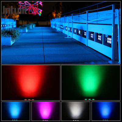 Outdoor IP65 RGBW LED Floodlight | 6x5W 4-in-1, DMX512 Wide-Beam Wash for Gardens, Yards & Landscape Lighting
