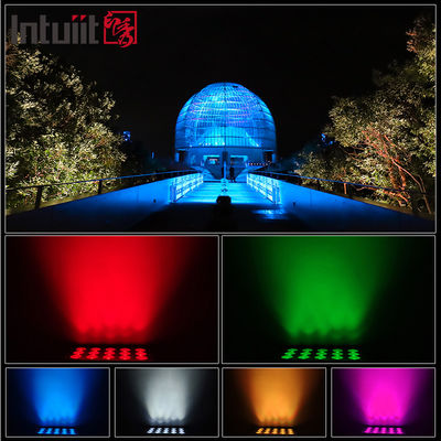 ไฟสปอร์ตไลท์ LED 15x5W RGBW 4-in-1 IP65 สำหรับภายนอกอาคาร — DMX512 กันน้ำ ลำแสงกว้าง สำหรับสวน เวที และไฟอาคาร