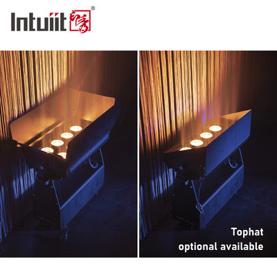 8x15W แบตเตอรี่ไฟฟ้า LED ไฟฟ้าน้ําท่วมกลางแจ้งไร้สาย RGBW 4in1 สามารถชาร์จได้ Uplight Par Luces LED para Fiestas DJ