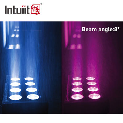 ไฟวอลล์วอชเชอร์ LED RGBW 8x15W กันน้ำ IP65 สำหรับตกแต่งสถาปัตยกรรมอาคารสระว่ายน้ำ ไฟส่องสว่างภายนอกอาคาร