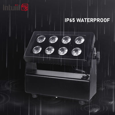 8x15W แบตเตอรี่ไฟฟ้า LED ไฟฟ้าน้ําท่วมกลางแจ้งไร้สาย RGBW 4in1 สามารถชาร์จได้ Uplight Par Luces LED para Fiestas DJ