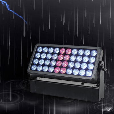 ไฟวอลล์วอชเชอร์ 40x10W RGBW 4-in-1 ไฟสปอร์ตไลท์กันน้ำสำหรับเมือง เวที สวนสาธารณะ อะลูมิเนียม ไฟ LED ล้าง