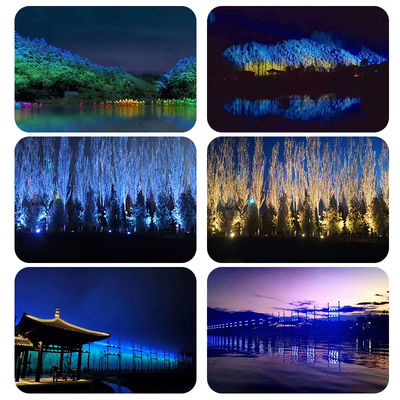 โรงงานขายส่ง 2000W LED Flood Light Outdoor IP65 48x40W RGBW 4in1 แสงล้างอาคารสรรค์สําหรับโครงการเสริมสวยเมือง