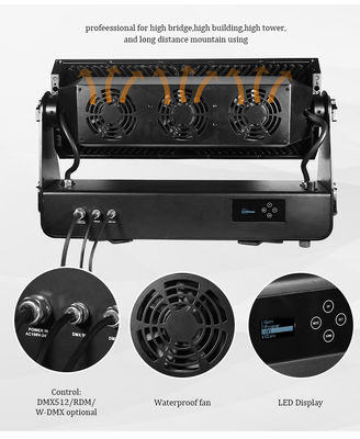 1500W High Power RGBW 4in1 LED Stage Flood Light DMX512 Theater TV Studio Concert Event Wash Lighting
