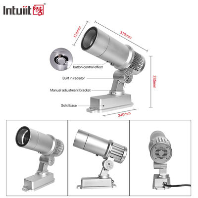 โปรแกรม 60W LED โปรเจคเตอร์โลโก้ Gobo Outdoor IP65 Rotating โปรเจคชั่นโฆษณา ไฟสําหรับร้านอาหาร บาร์ ร้านค้าบนถนน