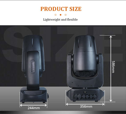 กันน้ําภายนอก IP66 200W DMX LED Beam ขับเคลื่อนหัวแสงกับผลลัพธ์รูปแบบสําหรับ DJ Disco Stage Show