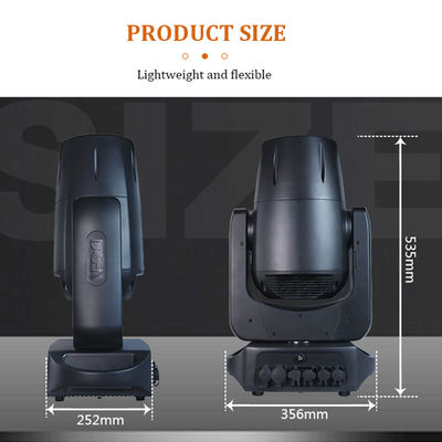 แหล่งกำเนิดแสงเลเซอร์ 100W ไฟเลเซอร์ปริซึมเวทีแบบกำหนดเอง ลำแสงเลเซอร์ 100w ควบคุม DMX512 ไฟเลเซอร์หัวเคลื่อนที่ IP66