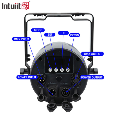 ไฟพาร์ LED 6in1 ไฟส่องเวที 7x20W RGBWA-UV ควบคุม DMX512 ไฟ DJ กลางแจ้ง สำหรับงานปาร์ตี้บนเวที คลับ ดิสโก้ งานแต่งงาน
