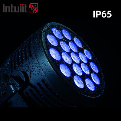 ไฟ LED ปลอดน้ําในภายนอก IP65 18x20W RGBWA UV 6in1 โปรเฟชั่นแนล สเตจ Wash Lighting DMX DJ Can สําหรับกิจกรรม สนามสเตเดี้ยม คลับ