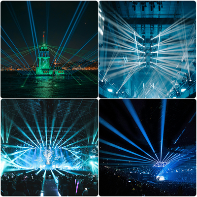 ไฟบีมมูฟวิ่งเฮด IP66 เลเซอร์ 100W สำหรับใช้งานกลางแจ้ง