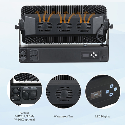 ไฟส่องสว่างเวทีกลางแจ้ง LED RGBW IP65 40x10W สำหรับอาคารและการฉายภาพสถาปัตยกรรม