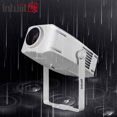 โปรเจคเตอร์โกโบ 200W Ip65 ความสว่างสูง โฆษณา Led Outdoor Christmas โปรเจคเตอร์โลโก้โกโบ โฆษณาไฟ