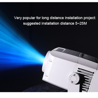 โปรเจคเตอร์โกโบ 200W Ip65 ความสว่างสูง โฆษณา Led Outdoor Christmas โปรเจคเตอร์โลโก้โกโบ โฆษณาไฟ