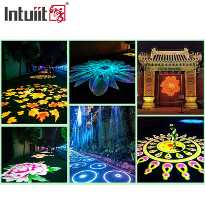 ภายนอก IP65 กันน้ํา Led 200W โกโบ อิฟเฟ็คต์ ไลท์ โลโก้สีสัน โปรเจคเตอร์ สวน LED ไฟ