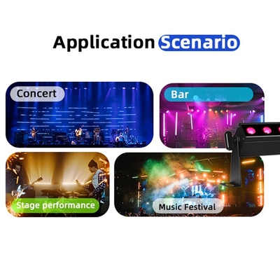 24*2W RGBW 4in1 Led Wallwasher bar โหมดเสียง Dj Wedding City Events สเตจ Led Wash Light
