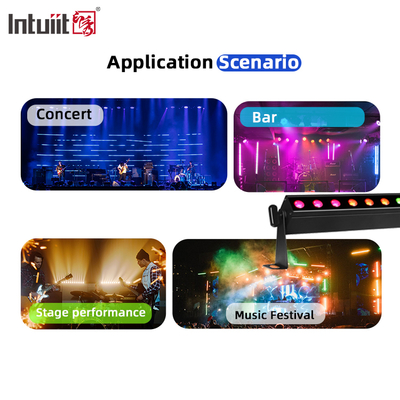 IP20 แบตเตอรี่พลังงาน 12x2W 0.5m 4in1 LED แสงล้างผนัง แสงเวที
