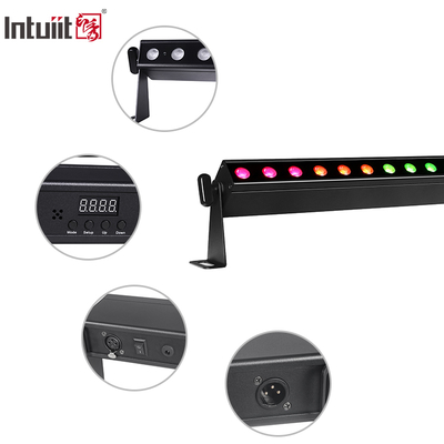 IP20 24x2W RGBW 4in1 แบตเตอรี่ไร้สาย สมาธิการควบคุมเสียง LED แสงบาร์ Washer Wall