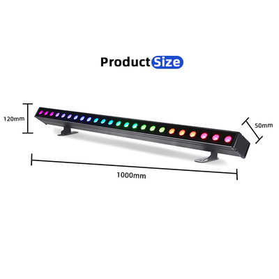 ไฟวอลล์วอชเชอร์ LED สำหรับอาคารภายนอก IP65 24*2w กันน้ำ RGBW Wall Washer Bar DJ Led Pixel bar ไฟเวที ไฟปาร์ตี้