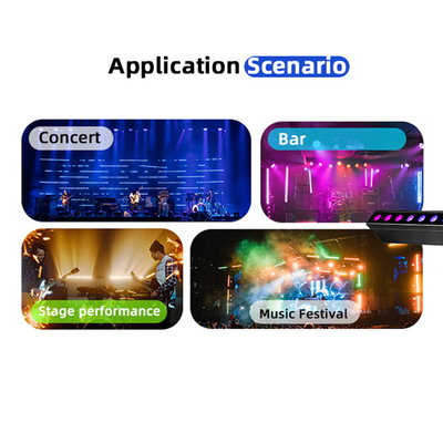 LED 24*2W stage lighting DMX512 RGBW Led Light Bars ดิสโก้แบบเส้นตรง ดิสโก้สเตจคลับ งานแต่ง เสียงเปิด LED Wall Washer Light