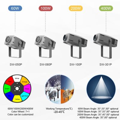 ด้านนอก 60w LED ลมน้ํา สีฟ้า มหาสมุทร ลําไหลแสงสําหรับการแสดง โรงแรมทางเดิน