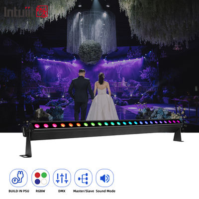 ไฟวอลล์วอชเชอร์ในอาคาร Hotel Pixel 24*2W Dmx Ip20 Rgbw Stage 4In1 LED