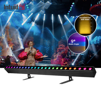 ไฟวอลล์วอชเชอร์ LED RGBW 24*2W เอฟเฟกต์ไฟเวที พร้อมรีโมทคอนโทรล DMX สำหรับคอนเสิร์ต ปาร์ตี้ KTV ไฟวอลล์วอช