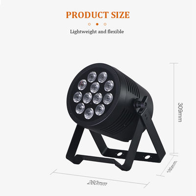 IP65 แบบมืออาชีพ กันน้ํา LED Par Light 12x20W RGBWA+UV 6in1 DMX512 สเตจล้างแสงสําหรับงานแต่งกลางแจ้ง งานงาน DJ Disco
