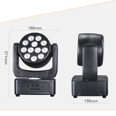 ไฟหัวเคลื่อนที่ 12*8W ไฟเวที LED RGBW DJ ไฟ DMX 512 การเปิดเสียงสําหรับงานงาน งานเลี้ยง งานแต่ง โชว์วงดนตรีสดของโบสถ์