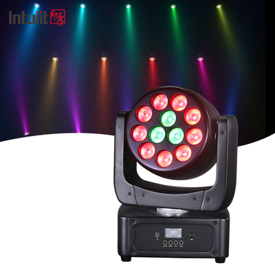 ไฟหัวเคลื่อนที่ 12*8W ไฟเวที LED RGBW DJ ไฟ DMX 512 การเปิดเสียงสําหรับงานงาน งานเลี้ยง งานแต่ง โชว์วงดนตรีสดของโบสถ์