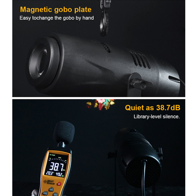 โปรเจคเตอร์ LED โกโบ 40W สภาพสติหรือไดนามิกสําหรับโฆษณา