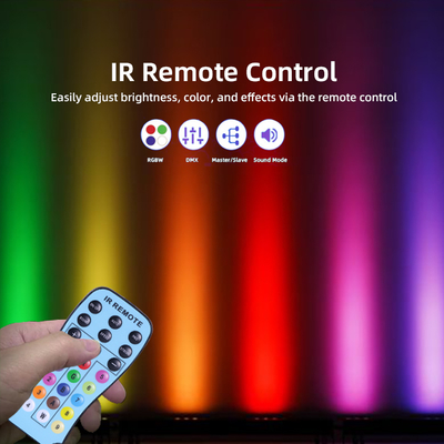 ไฟวอชไลท์ IP20 DMX512 โซลูชันเพลงอัจฉริยะขั้นสูง 24*2W ไฟ LED RGBW บาร์เชิงเส้น Wall Washer