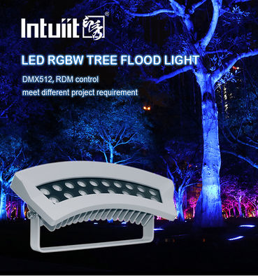 ไฟสปอร์ตไลท์ LED 36W พร้อมคุณสมบัติเปลี่ยนสีสำหรับไฟต้นไม้กลางแจ้ง ตัวโคมอะลูมิเนียม IP65 แหล่งจ่ายไฟ AC