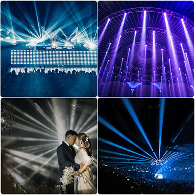 200W LED Beam Moving Head DMX Gobo IP66 8 ช่อง Prism +4 Prism Linear Dj Stage Moving Head ไฟ