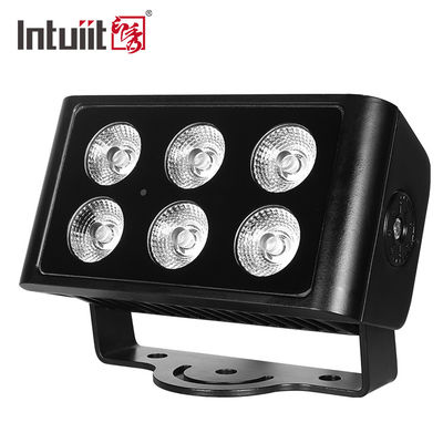 6x5W Outdoor IP65 Square DMX RGBW LED Flood Light สําหรับอาคารหน้าต่าง LED แสงระบายน้ํา