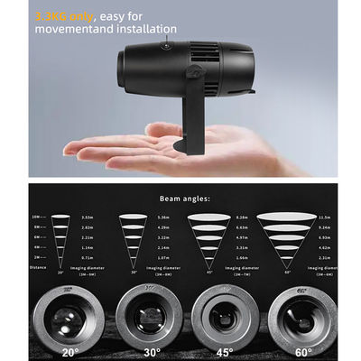 LED 60W Outdoor Waterproof Ip65 ฮาโลวีนคริสต์มาสต์ LED Wedding Rotating Gobo Projector โลโก้ตามสั่ง ป้ายโฆษณาแสง